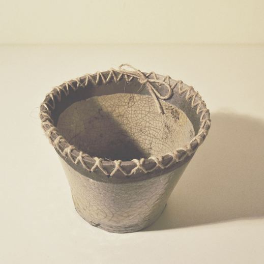 Vaso in ceramica Raku realizzato a mano da Melissa Zanella