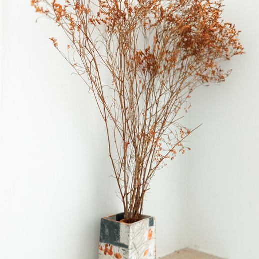 Vaso in ceramica Raku realizzato a mano da Melissa Zanella