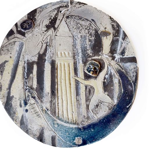 L'amore durante il carnevale a Venezia - Opera artistica in ceramica Raku realizzato a mano da Melissa Zanella