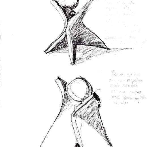 L'equilibrio del tango - Opera artistica in ceramica Raku realizzato a mano da Melissa Zanella