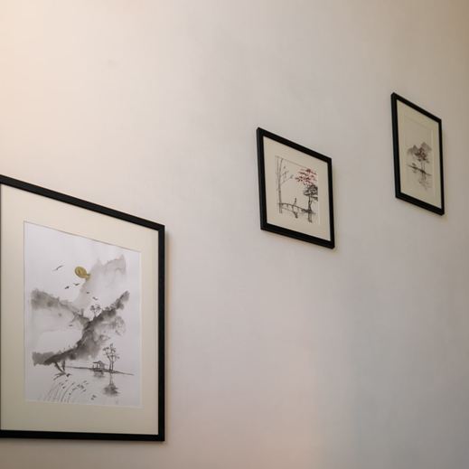 Acquerelli giapponesi per ambienti interni realizzati da Melissa Zanella