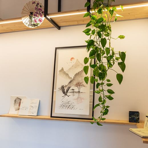 Acquerelli giapponesi per ambienti interni realizzati da Melissa Zanella