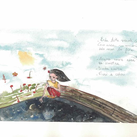 Bozza per la copertina album Cristina Colosso realizzata da Melissa Zanella