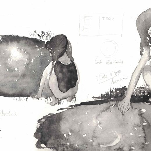 Bozza per la copertina album Cristina Colosso realizzata da Melissa Zanella