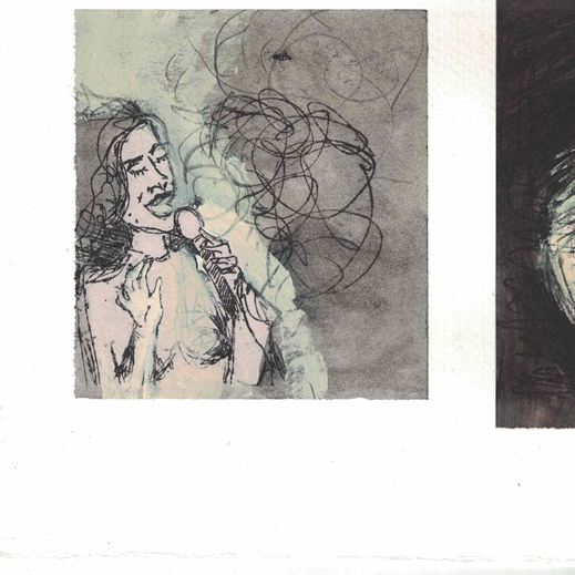 Bozza per la copertina album Cristina Colosso realizzata da Melissa Zanella