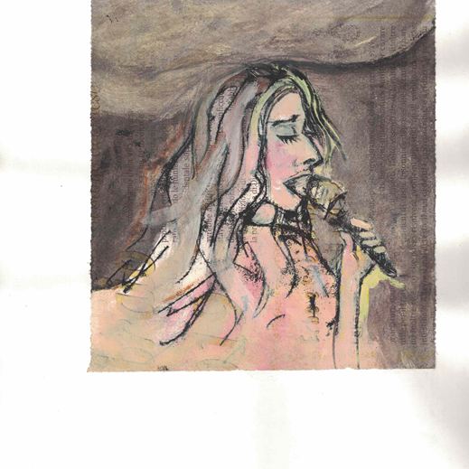 Bozza per la copertina album Cristina Colosso realizzata da Melissa Zanella