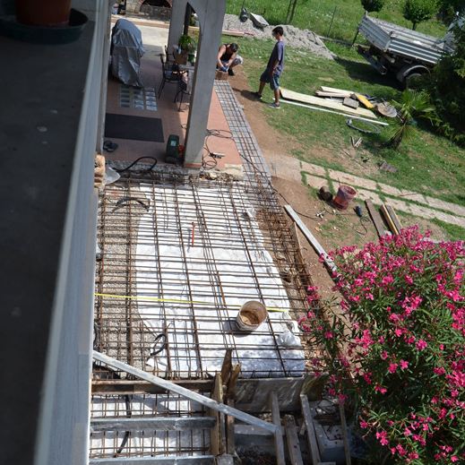 Lavori di ristrutturazione di un giardino privato, progetto a cura dell'architetta Melissa Zanella