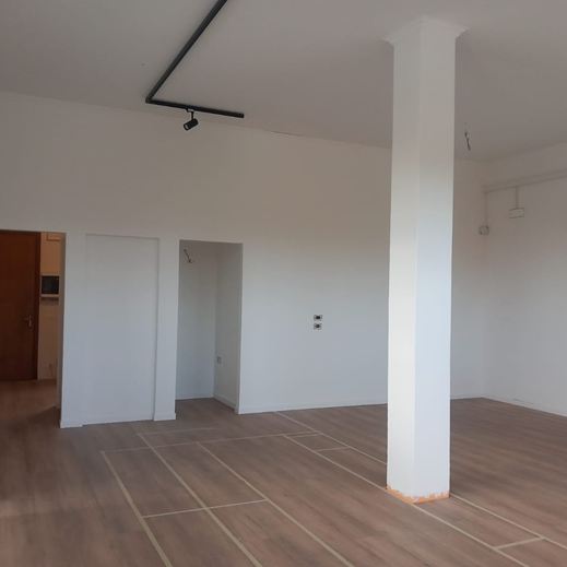 Uno studio di fotografia durante i lavori di ristrutturazione, progetto a cura dell'architetta Melissa Zanella