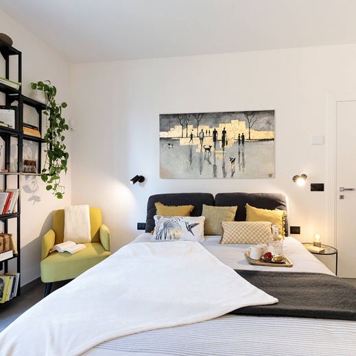 Bilocale dopo la ristrutturazione, progetto a cura dell'architetto Melissa Zanella