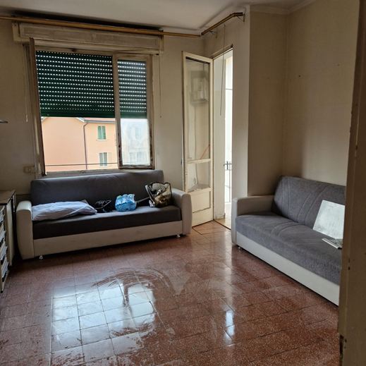 Un appartamento prima della ristrutturazione, progetto curato da Melissa Zanella, architetta a Vicenza