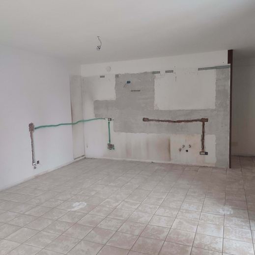 Appartamento durante la ristrutturazione, progetto curato da Melissa Zanella, architetta a Vicenza