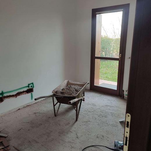 Appartamento durante la ristrutturazione, progetto curato dall'architetta Melissa Zanella