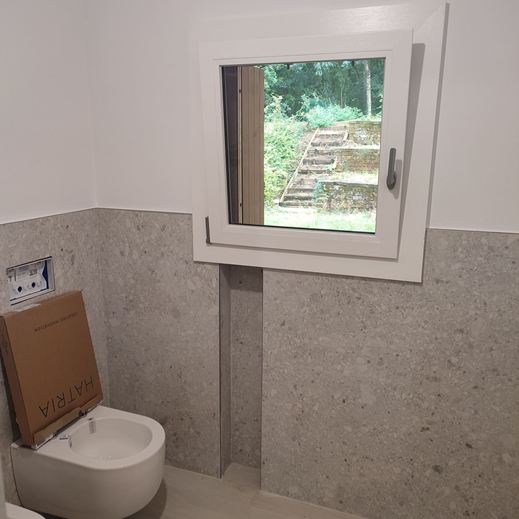 Appartamento durante la ristrutturazione, progetto a cura dell'architetto Melissa Zanella