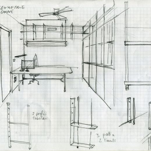 Disegni di progetto d'architettura d'interni 2
