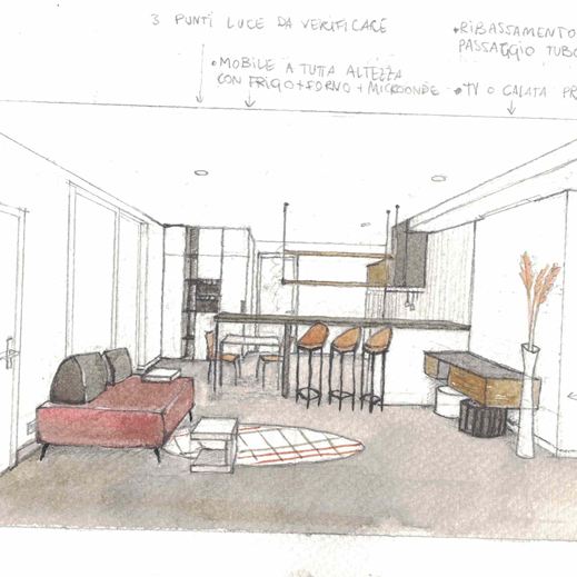 Come rinnovare casa - idee a mano libera, progetto Interior Design curato da architetta Melissa Zanella