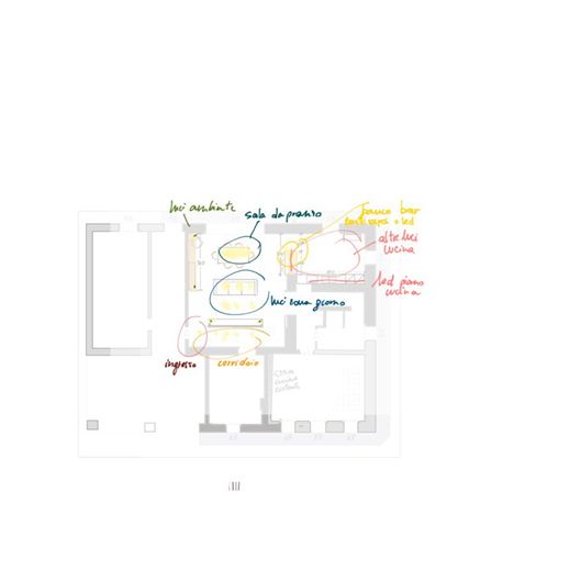 Organizzazione illuminazione zona giorno per rinnovo casa, curati da architetta Melissa Zanella 2