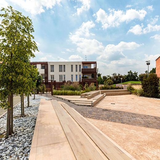 Vista Anfiteatro - Completamento progetto di rigenerazione del tessuto urbano ad Altavilla Vicentina, Vicenza 